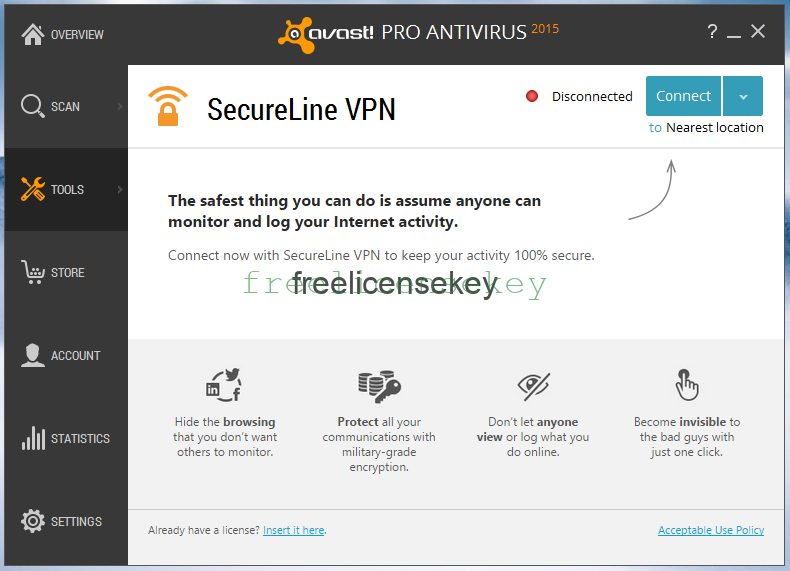 serial secureline vpn avast